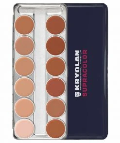 Kryolan SUPRACOLOR 12 Palette - Foundation & Face Paint - 1W-12W