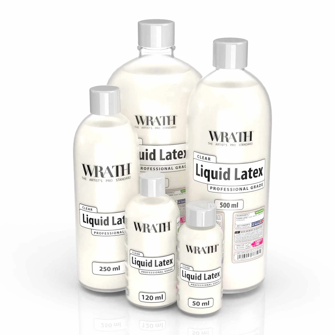 WRATH Professional Liquid Latex - Clear Adhesives 4 WRATH Professional Liquid Latex - Clear Adhesives