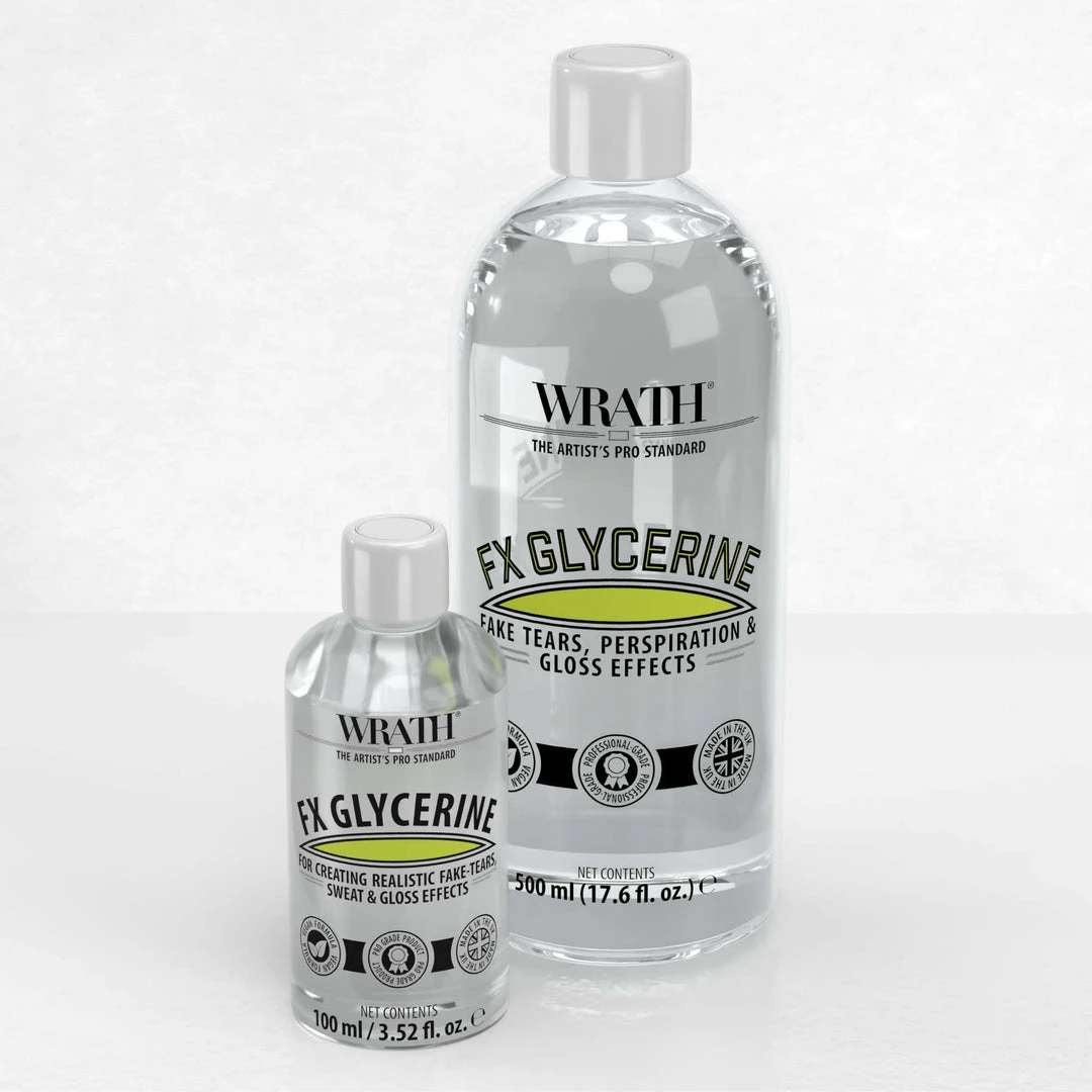 WRATH FX Glycerine - Tears, Sweat & Gloss Effects Burns & Blister Simulation 3 WRATH FX Glycerine - Tears, Sweat & Gloss Effects Burns & Blister Simulation