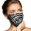 Pebbles Of Leeds Pebbles Handmade Pleated Cotton Face Mask - Zebra's Stripes