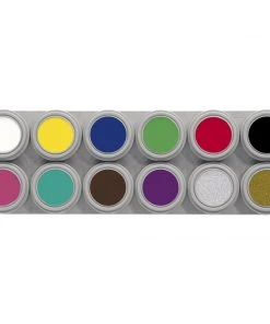 Water Based Grimas Pure Water Makeup 12 Colour Palette (A)
