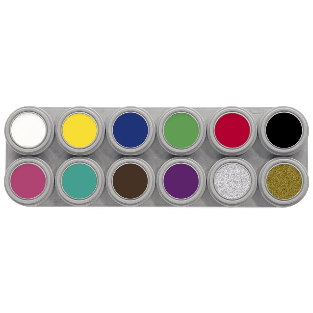 Grimas Pure Water Makeup 24 Colour Palette (A+B) Water Based 4 Grimas Pure Water Makeup 24 Colour Palette (A+B) Water Based