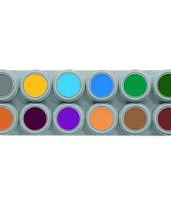 Grimas Pure Water Makeup 24 Colour Palette (A+B) Water Based 7 Grimas Pure Water Makeup 24 Colour Palette (A+B) Water Based