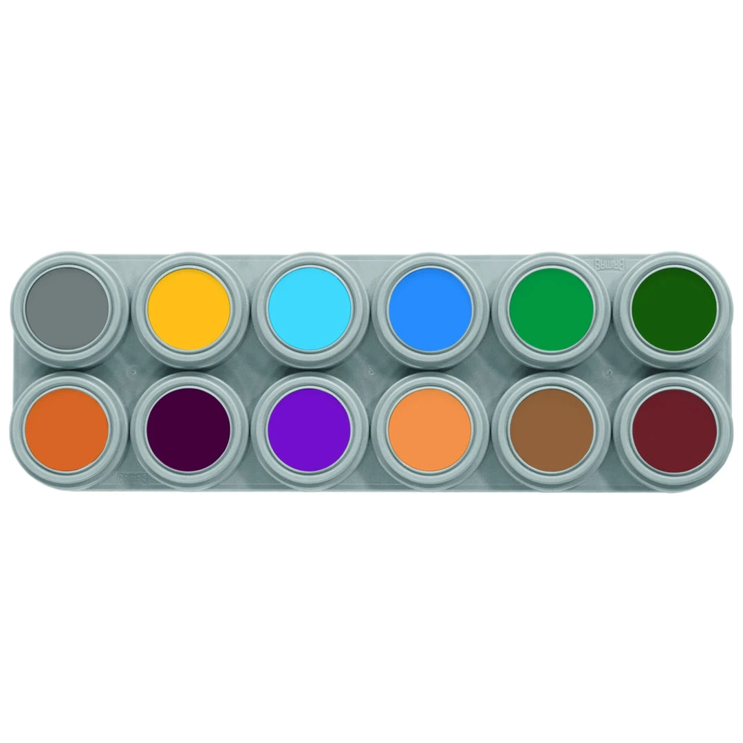 Grimas Pure Water Makeup 24 Colour Palette (A+B) Water Based 5 Grimas Pure Water Makeup 24 Colour Palette (A+B) Water Based